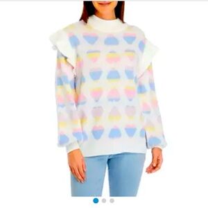 Pastel Ruffled Sweater